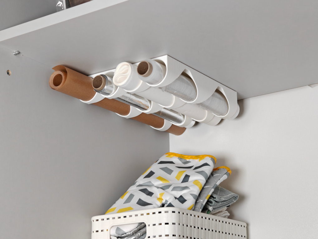 Uchwyt na rolki z papierem do pieczenia i folie aluminiową – Model B