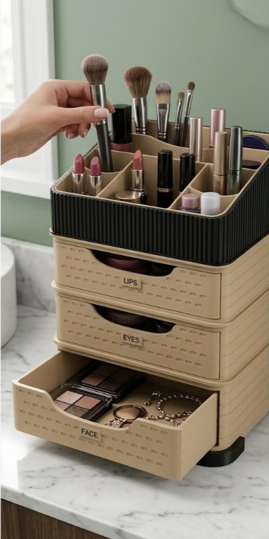 Modularny Makeup Organizer